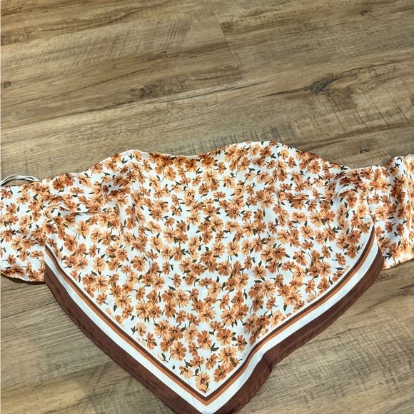 Autumn Floral Off-Shoulder Blouse - Picture 1 of 3